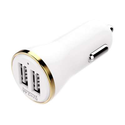 Quick Charge 2.4A Bullet Dual Ports  Pocket USB Car Charger