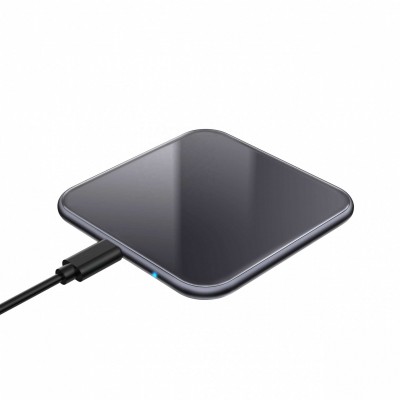 Universal Square Shape Home Desktop Long Distance Pad Cell Phone Fast Charging 15W Small Portable Wireless Charger